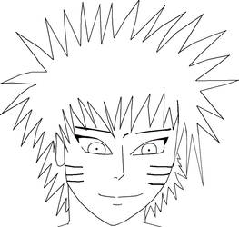 Drawing / Naruto's face Lineart