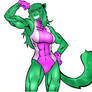 Aeris as She-Hulk