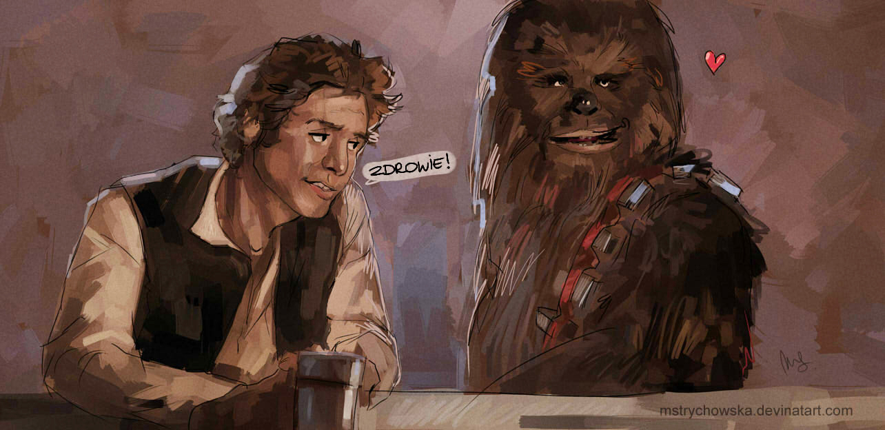 Han Solo and Chewbacca