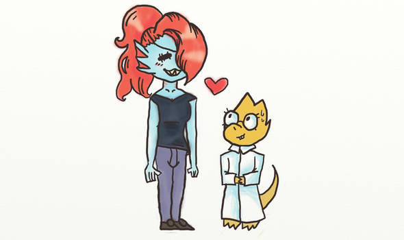 Undyne and Alphys