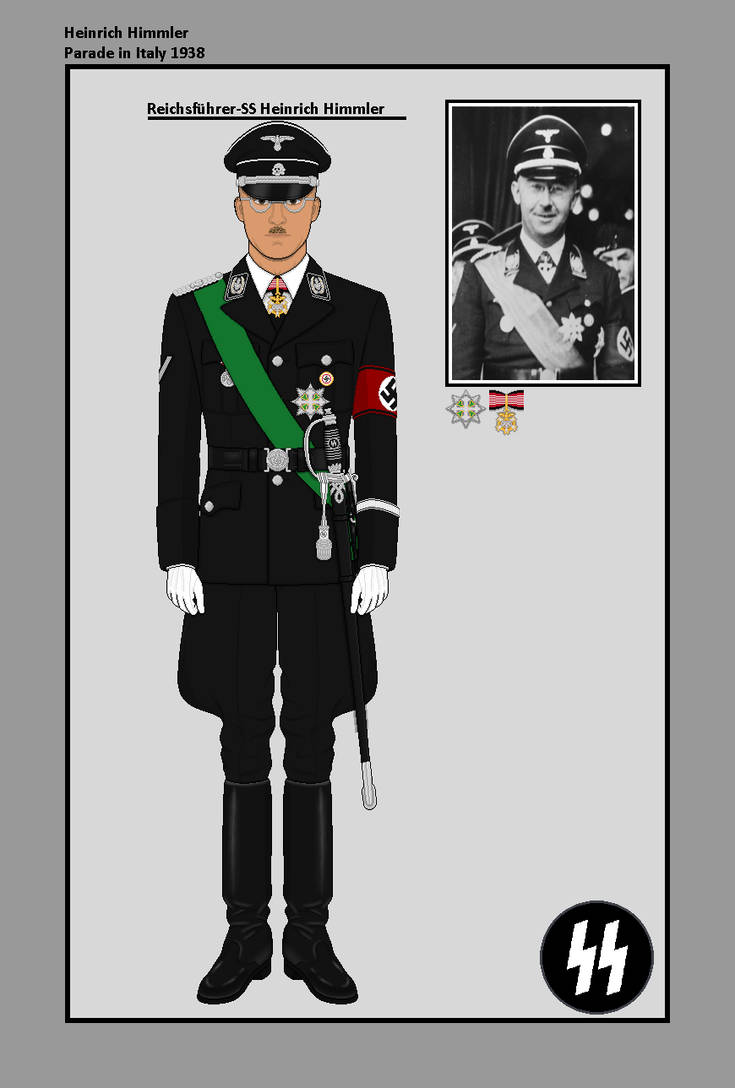 Uniform of Heinrich Himmler Italy 1938 by BenjaminColorization on ...