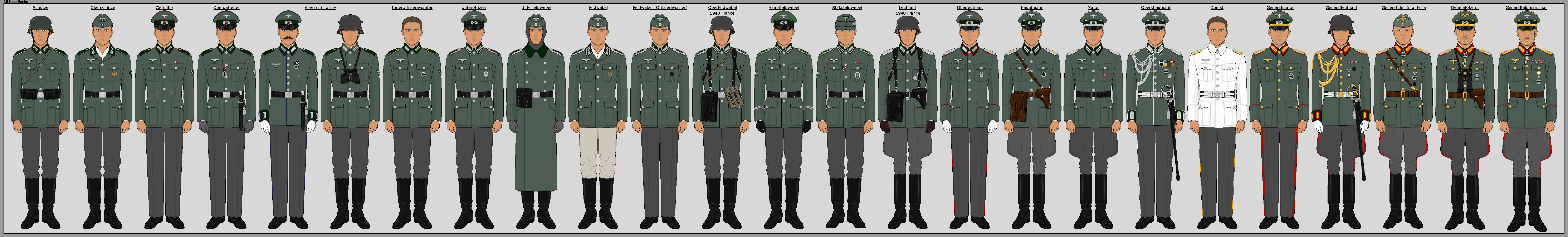 All Hrt Ranks All Heer Ranks (Remastered) by BenjaminColorization on DeviantArt