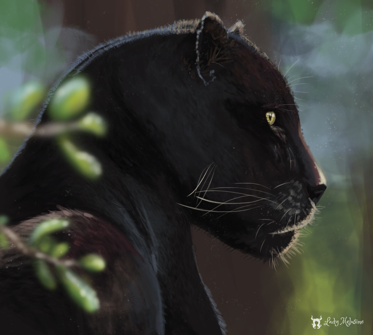 Black Panther - speed painting by Lady-Melusine on DeviantArt Black Panther - speed painting by Lady-Melusine on DeviantArt