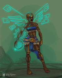 Character Design 2h - Mayan sorceress