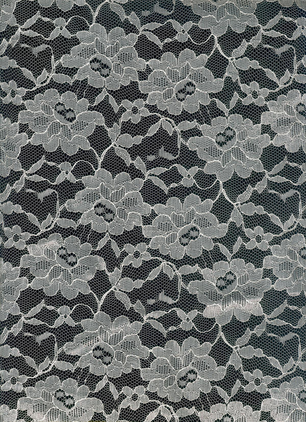 Lace White on Black