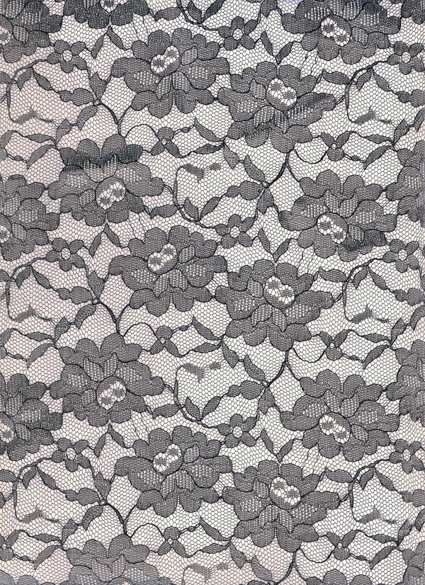 Lace Black on White