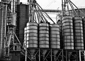 Grain Dryer - Black and White