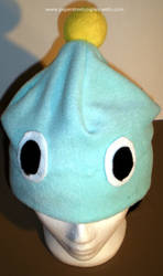 Blue chao hat: top view