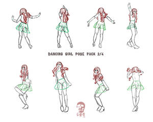 Dancing Girl Pose Pack 2 Of 4