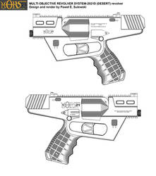 MORS-21D  'Desert Walrus' slide-action revolver