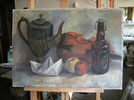 Still life with violin