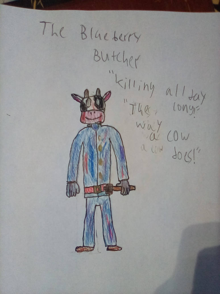 My Slasher OC: The Blueberry Butcher. by Dkzomboi2006 on DeviantArt