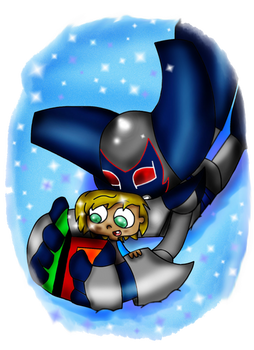 Robotboy Reading a Story About Magic To Ryan