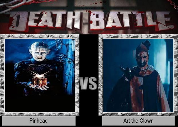 Pinheaded Clown Pinhead vs Art the Clown by Angeluzuko on DeviantArt