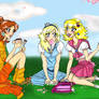 Nintendo Princess School Girls