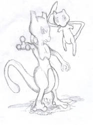 Mewtwo and Mew