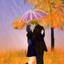 Naruto Hinata : Kissing in the rain