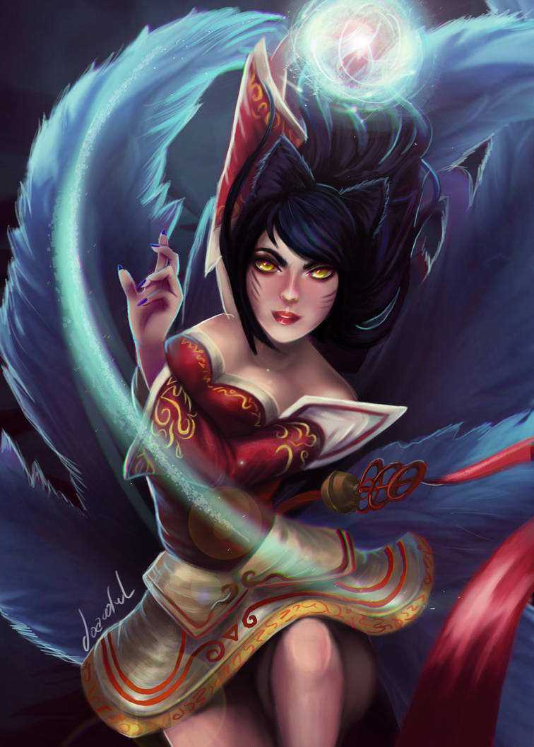 Ahri from League of Legends by joacoful