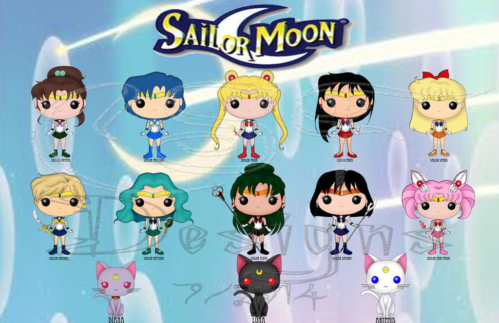 Funko Pop Fan Art- Sailor Moon Series 1 by CSF-Designs on DeviantArt