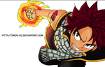 Natsu  lineart coloring by Tendo-Dz