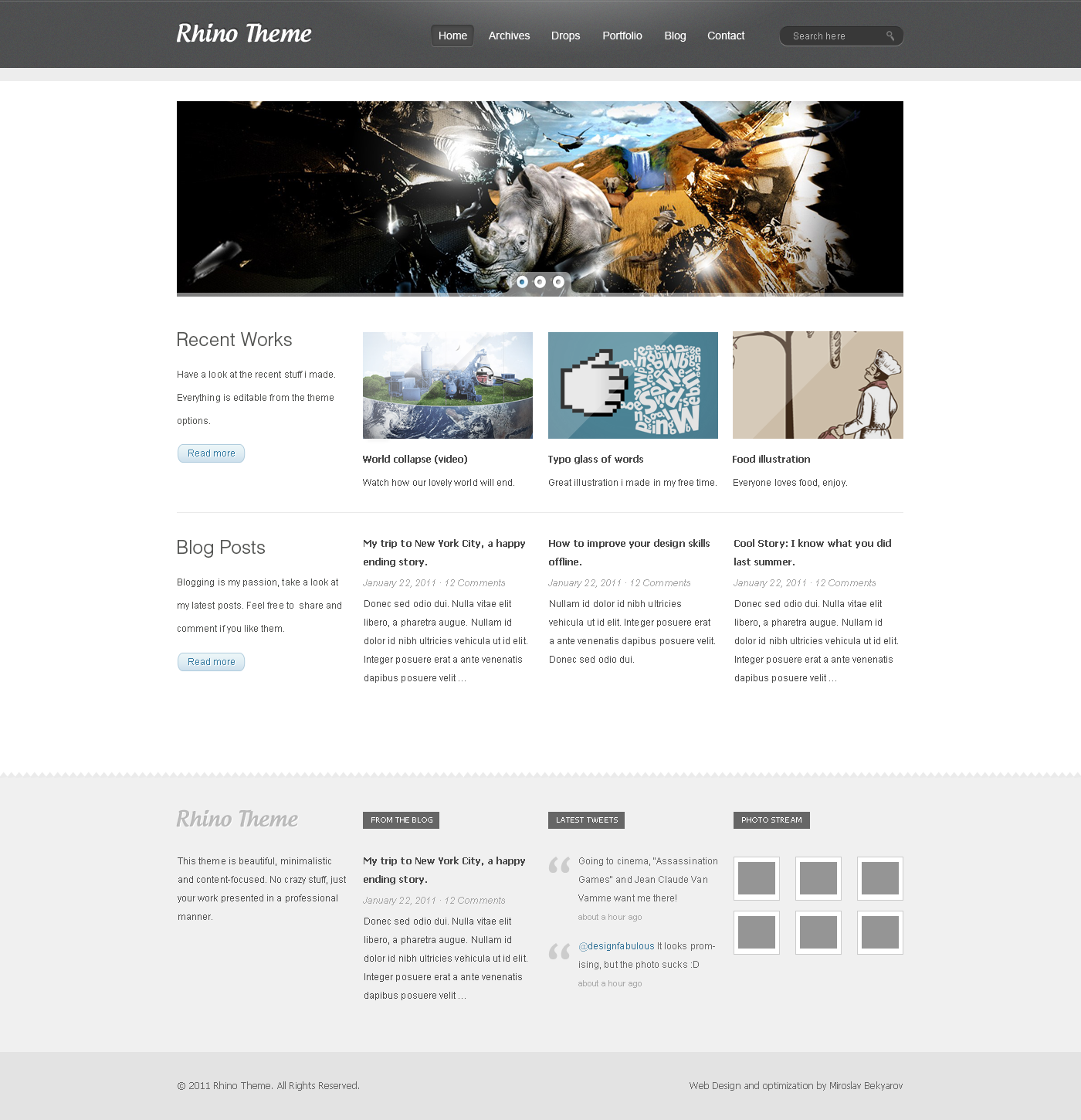 Rhino Theme Wordpress theme