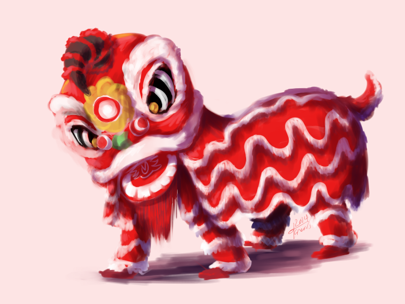 30 Day Monster Challenge - Day 8 - Lion Dance