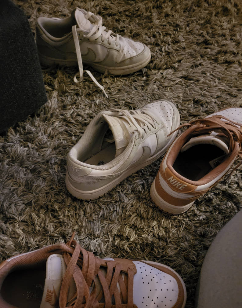 Nike Dunks . Worn sneakers by fbflove on DeviantArt