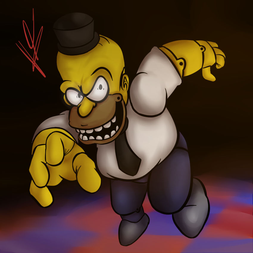Homer Rage Rising Homer is Catching you by lutrozagro on DeviantArt
