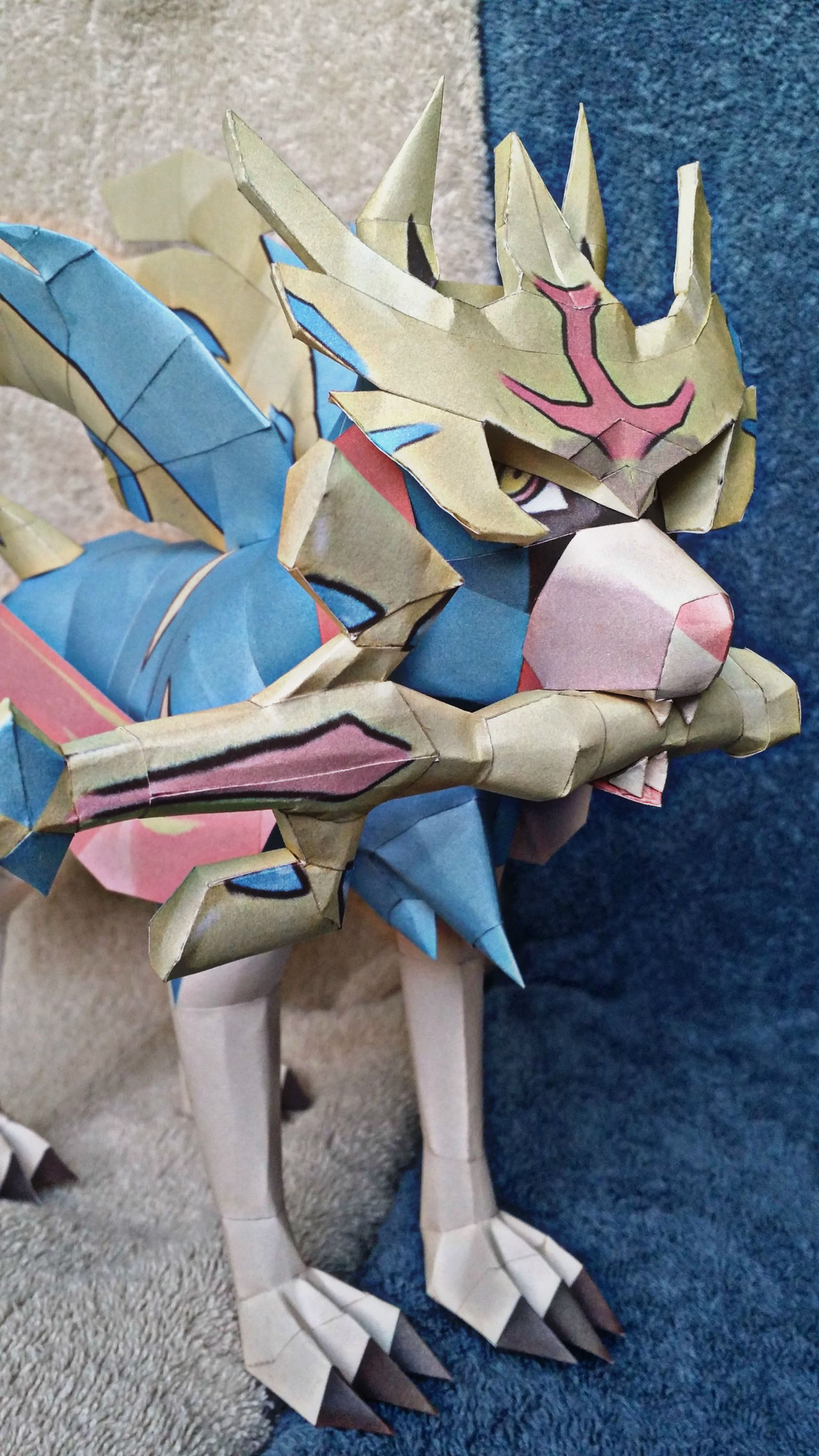 Papercraft Zamination Pokemon Papercraft - Zacian by guillermomate on DeviantArt