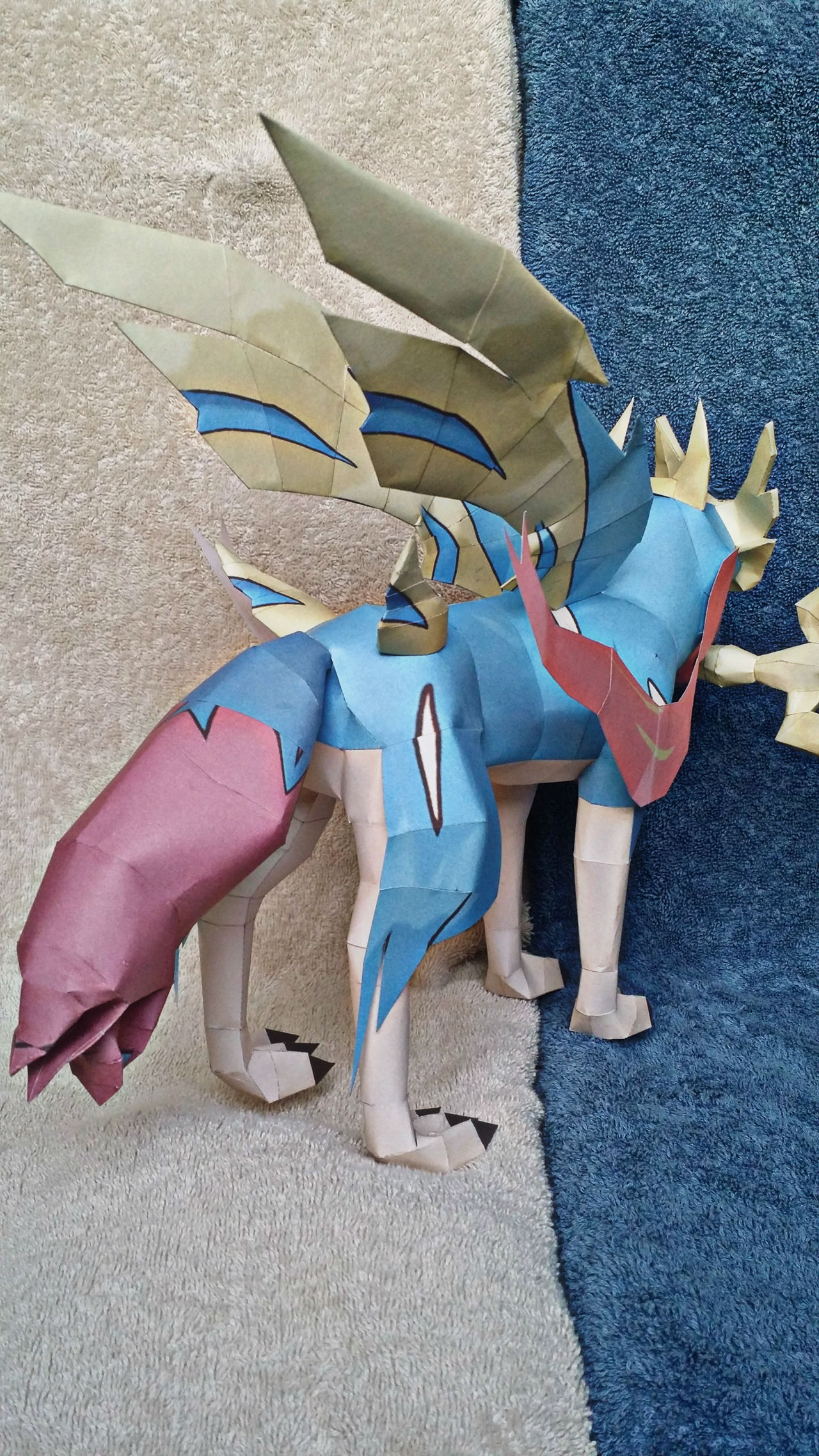 Papercraft Zamination Pokemon Papercraft - Zacian by guillermomate on DeviantArt
