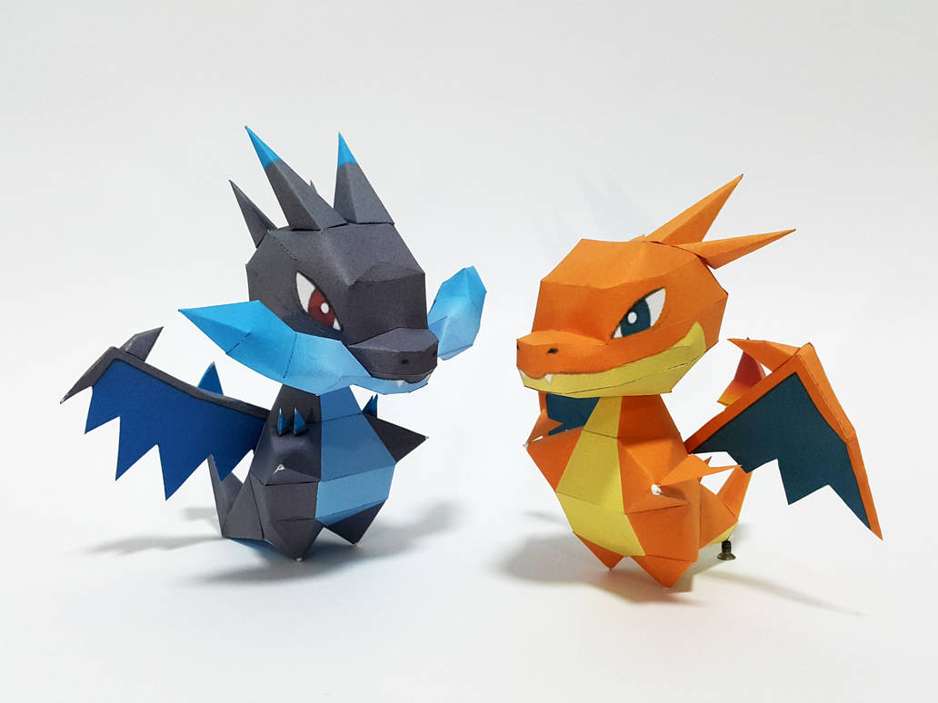 Harizard Craft Pokemon Papercraft - Charizard X and Y by guillermomate on DeviantArt