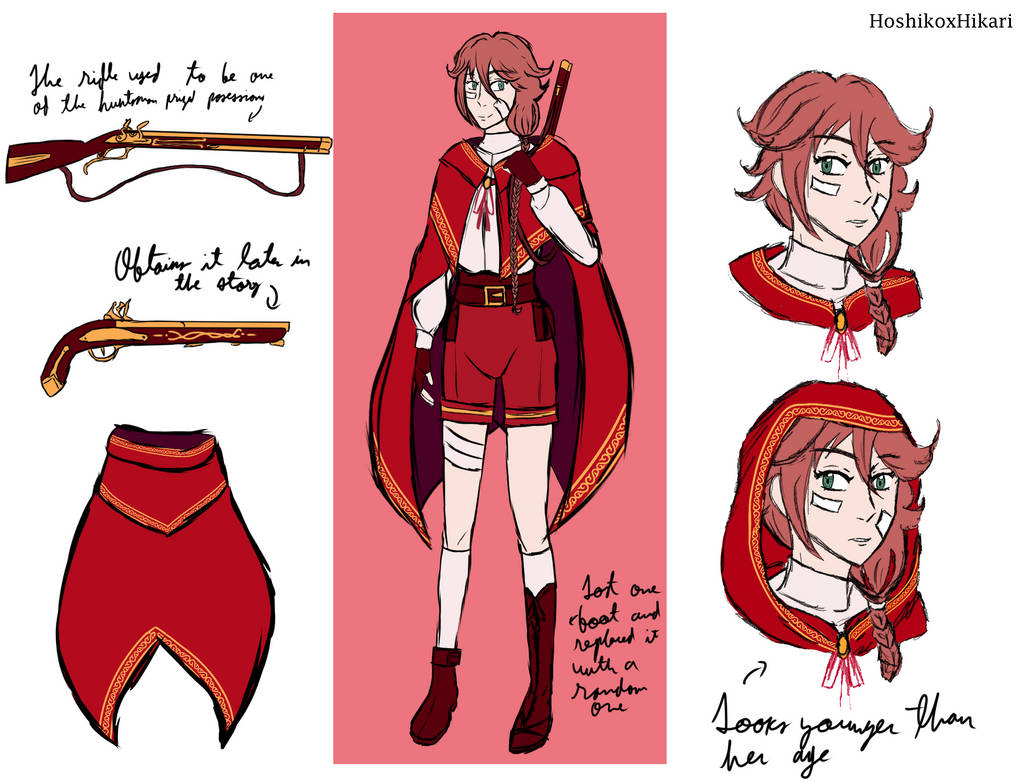 Robyn, Little Red Riding Hood ref sheet by HoshikoxHikari on DeviantArt