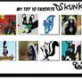 K-Dog0202's Top Ten Favorite Skunks