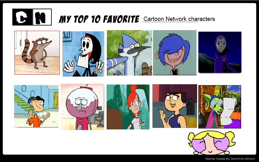 My Top 10 Favorite Cartoon Network Characters by K-dog0202 on DeviantArt