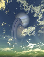 A view at Saturn and Jupiter