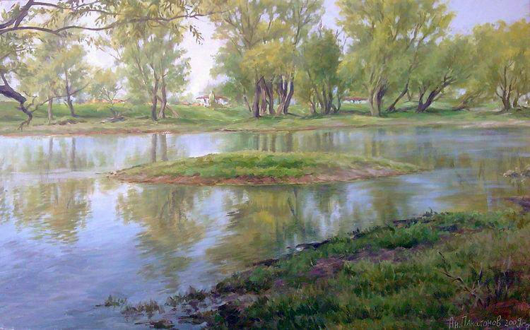 River islet by AnatolyPanagonovART River islet by AnatolyPanagonovART
