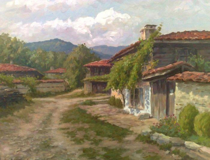 Bulgarian village by AnatolyPanagonovART Bulgarian village by AnatolyPanagonovART