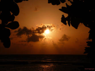 Sunset on Kuredo (Maldives)