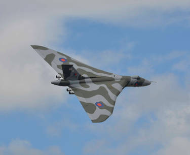 Vulcan Bomber over Woodford