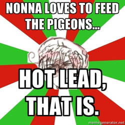 Nonna Feeds the Pigeons