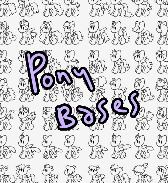 MLP Bases by cadgy on DeviantArt