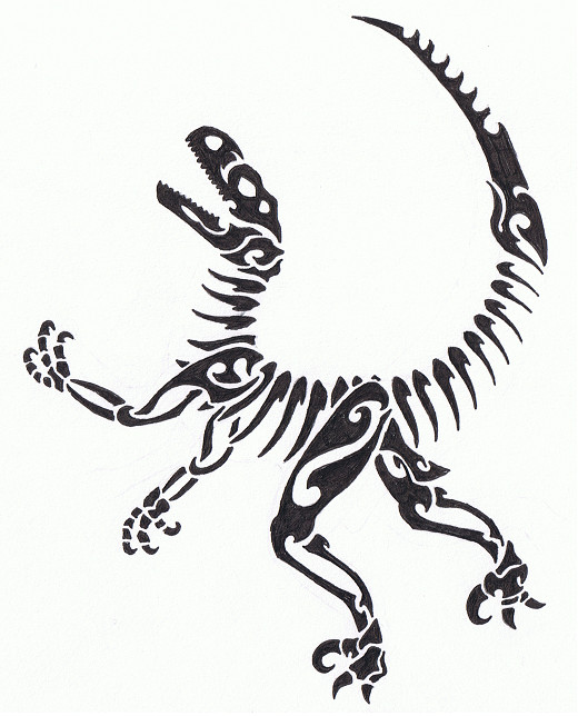 Tribal - Raptor Skeleton