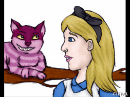 Cheshire cat and Alice