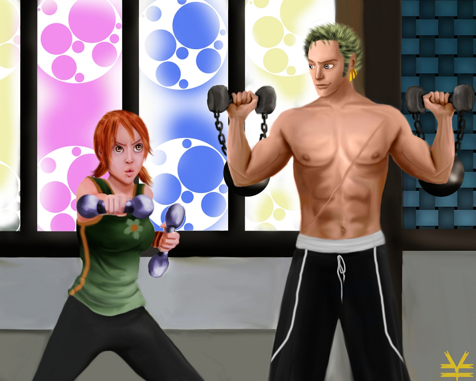 OP : Zoro and Nami's training