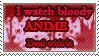 Bloody Anime .:Stamp:. by Monkey-Girl146