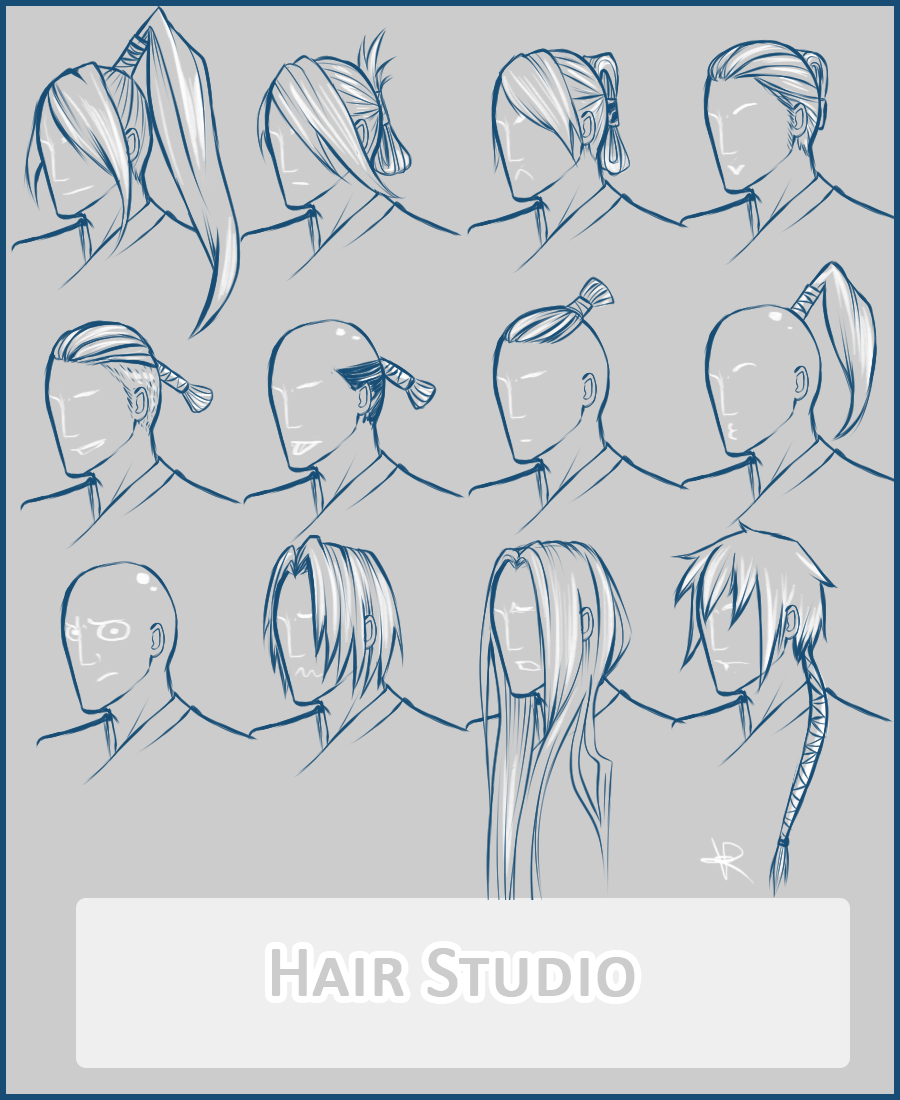 Anime Male Hair Style 1 by RuuRuu-Chan on DeviantArt