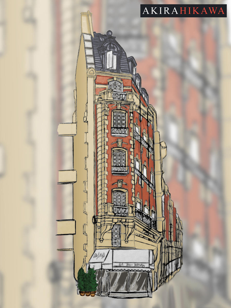 Parisian Building - Coloured Version