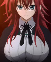 Highschool DXD rias gremory with glasses