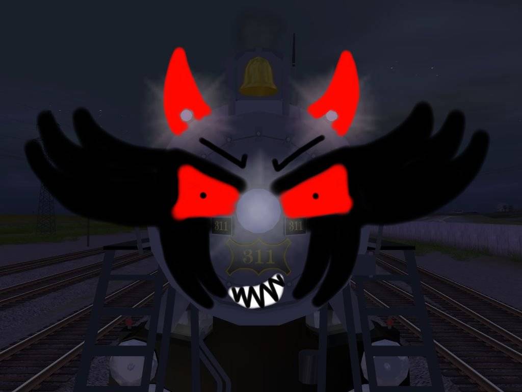 Evil R32 Train ghost train devil CRR 311 AKA Jessica by CDrailfan18 on DeviantArt