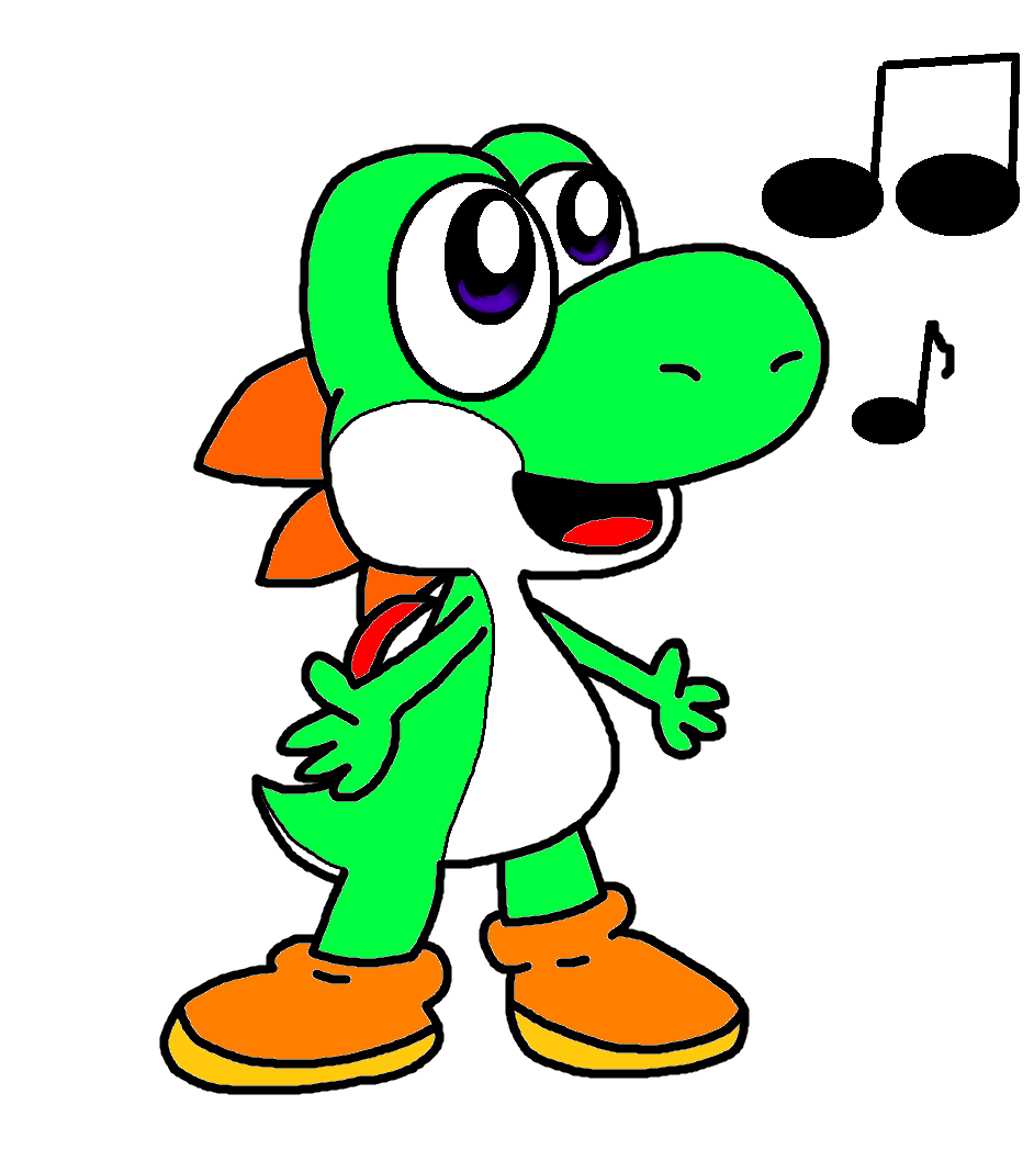 Yoshi Playing Instruments Yoshi sings by Bomberdrawer on DeviantArt